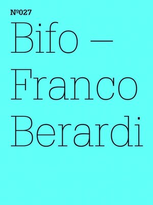 cover image of Franco Berardi Bifo